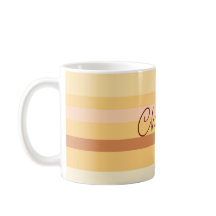 Personalisierter Name Stilvolle Beige Streifen