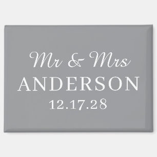 Personalisierter Name Stilvolle moderne minimalist Magnet