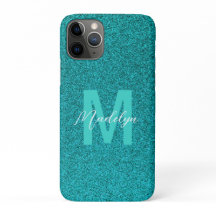 Personalisierter Name stilvoller Glitter grün