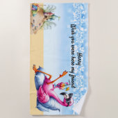 Personalisierter Name Strandtuch (Vorderseite)