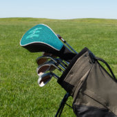 Personalisierter Name Stylisch Glitter grün Golf Headcover (In SItu)