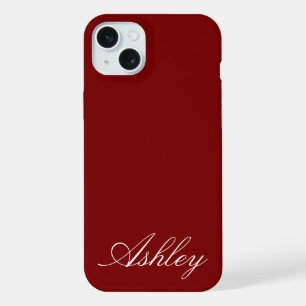 Personalisierter Name Stylisch Modern Elegant Mini iPhone 15 Plus Hülle