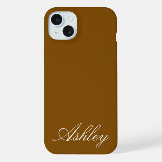 Personalisierter Name Stylisch Modern Elegant Mini iPhone 15 Plus Hülle