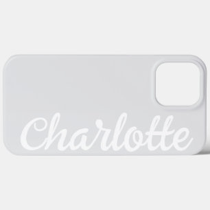 Personalisierter Name Stylisch Modern Minimal Hell Case-Mate iPhone Hülle