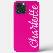 Personalisierter Name Stylisch Modern Minimal Hot Case-Mate iPhone Hülle (Rückseite)
