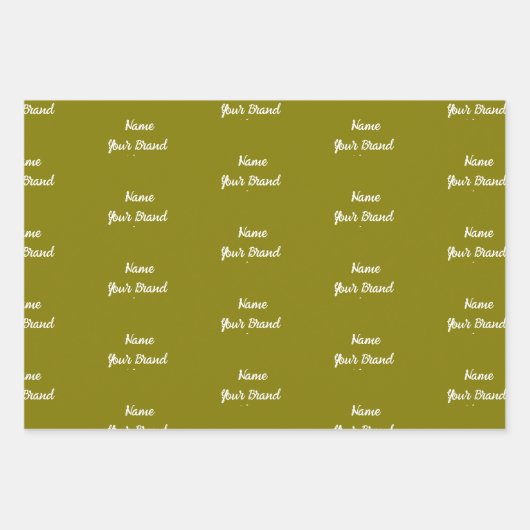 Personalisierter Name Stylisch Moderne Frohe Weihn Geschenkpapier Set (Vorderseite)