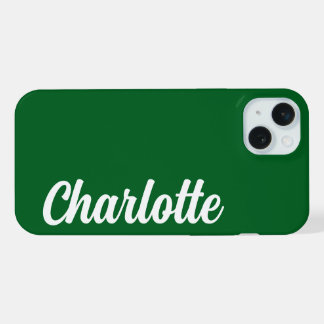 Personalisierter Name Stylisch Moderne Minimal Mon iPhone 15 Plus Hülle