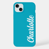 Personalisierter Name Stylisch Moderne Minimal Mon iPhone Hülle (Rückseite)
