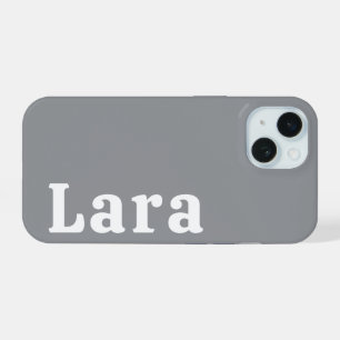 Personalisierter Name Stylisch Moderne Minimale Mo iPhone 15 Hülle