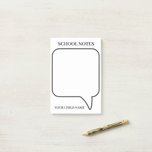 PERSONALISIERTER NAME STYLISCHES MODERNES BÜRO SCH POST-IT KLEBEZETTEL