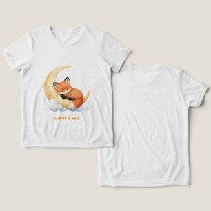 Personalisierter Name Süßer Babyfuchs 1. Geburtsta Tri-Blend Shirt