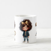 Personalisierter Name & T Schlaftrunkener Morgen K Kaffeetasse (Mittel)