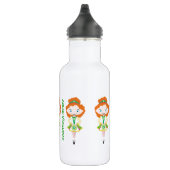 Personalisierter Name: Tanztrommel Rotes Haar Edelstahlflasche (Rechts)