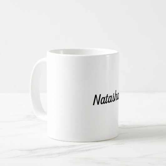 Personalisierter Name Tasse Cup Fügen Sie Ihre eig (Vorderseite Links)