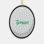 Personalisierter Name Team Jahr Weiß Keramik Ornament (Rechts)