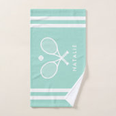 Personalisierter Name Tennis Aqua Handtuch (Handtuch)