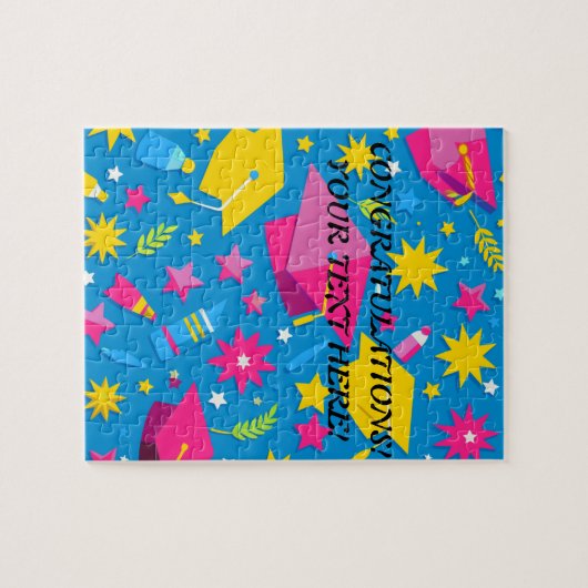 Personalisierter Name Text Eindeutiger Abschluss G Puzzle (Horizontal)