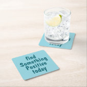 PERSONALISIERTER NAME & TEXT EINFACH STYLISH MODER RECHTECKIGER PAPPUNTERSETZER (Vor Ort)