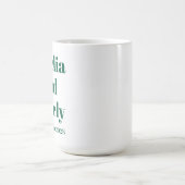 PERSONALISIERTER NAME & TEXT EINFACHE STILVOLLE HO KAFFEETASSE (Mittel)