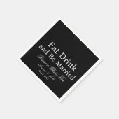 PERSONALISIERTER NAME & TEXT EINFACHE STILVOLLE HO SERVIETTE (Ecke)