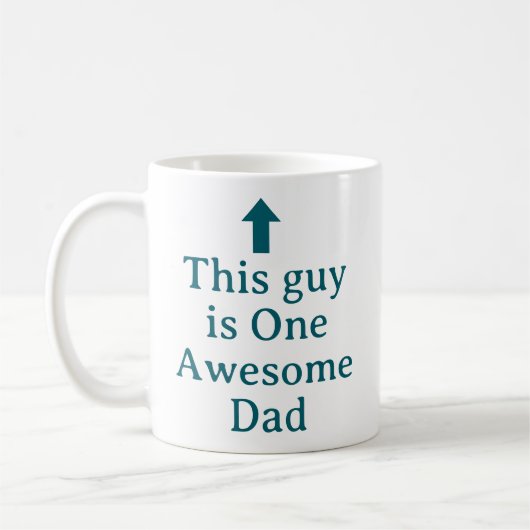 PERSONALISIERTER NAME & TEXT LUSTIG EINFACH STILVO KAFFEETASSE (Links)