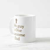 PERSONALISIERTER NAME & TEXT LUSTIGER EINFACHER ST KAFFEETASSE (Vorderseite Links)
