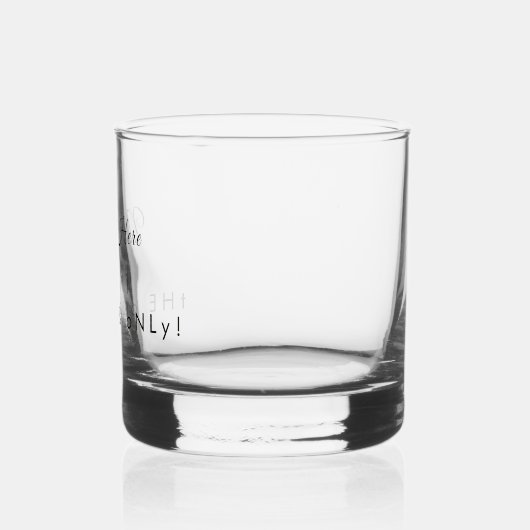 Personalisierter Name "The One & Only" Elegante Mo Whiskyglas (Links)