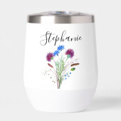 Personalisierter Name Thistle Floral Monogram (Vorderseite)