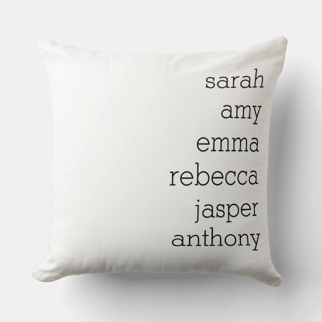 Personalisierter Name Throw Kissen , Anpassen (Vorderseite)