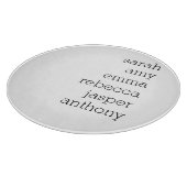 Personalisierter Name Throw Kissen , Anpassen Schneidebrett (Ecke)