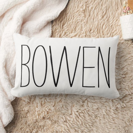 Personalisierter Name Throw Pillow Lendenkissen (Decke)