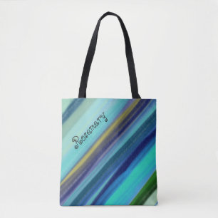 Personalisierter Name Tiefsee-Ozean-Tönungen Tasche