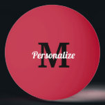 Personalisierter Name Tischtennis, monogramm Tischtennisball<br><div class="desc">Personalisierter Name monogramm Tischtennis Ping Pong Ball. Benutzerdefinierte Kugeln mit Ihrem Namen Initial und Text. Funny Game Geschenke für Männer,  Frauen und Kinder. Ideal für Geburtstag,  Hochzeitsfeier,  Büro und mehr. Erhältlich in Rot,  Blau,  Grün,  Gelb,  Rosa und vielen anderen Farben. Ändern Sie die Menge,  um billige Schüttgutpreise zu erhalten.</div>