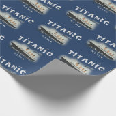 Personalisierter Name Titanic Wrapping Paper Geschenkpapier (Ecke)