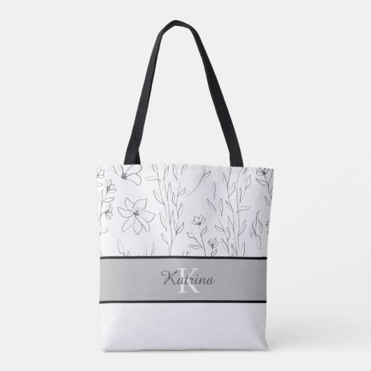 Personalisierter Name Tote Bag Tasche (Rückseite)