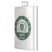 Personalisierter Name Trauzeuge Hochzeitsdatum Her Flachmann (Links)