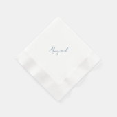 Personalisierter Name Türkis Junggesellinnenabschi Serviette (Ecke)