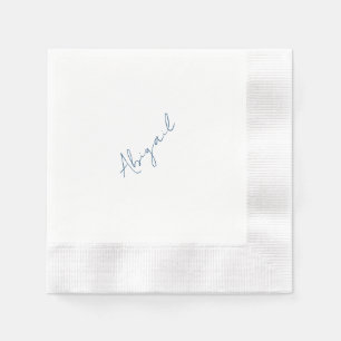 Personalisierter Name Türkisfarbenes Brautparty-Pr Serviette