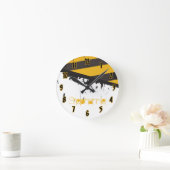 Personalisierter Name Uhr Bio Hazard Vorsichtsband (Zuhause)