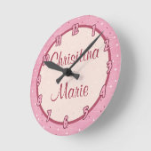 Personalisierter Name Uhr Herz und Liebe (Winkel)