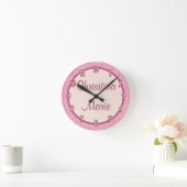 Personalisierter Name Uhr Herz und Liebe (Zuhause)