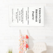 Personalisierter Name und Alter | Farbenfrohe Kind Banner (Insitu)