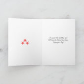 Personalisierter Name und Alter lustig werden alt Karte (Innenseite)