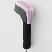 Personalisierter Name und Anfangsname Golf Headcover (angewinkelt)