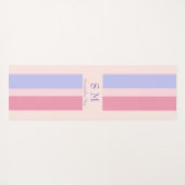 Personalisierter Name und Anfangsname Yogamatte (Rückseite (Horizontal))