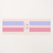 Personalisierter Name und Anfangsname Yogamatte (Vorderseite (Horizontal))