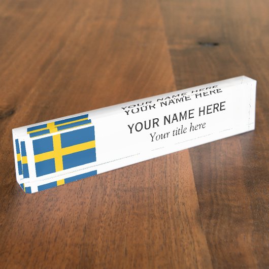 Personalisierter Name und benutzerdefinierter Tite Namensplakette (Seite)