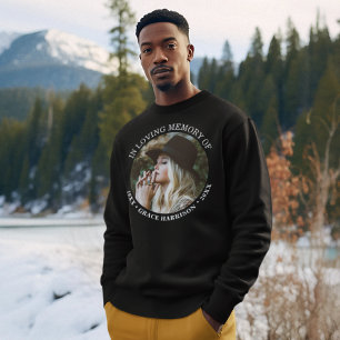 Personalisierter Name und Daten des Fotos Sweatshirt