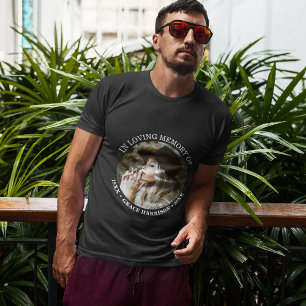 Personalisierter Name und Daten des Fotos T-Shirt