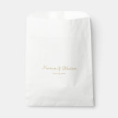 Personalisierter Name und Datum der Hochzeit Geschenktütchen (Vorderseite)